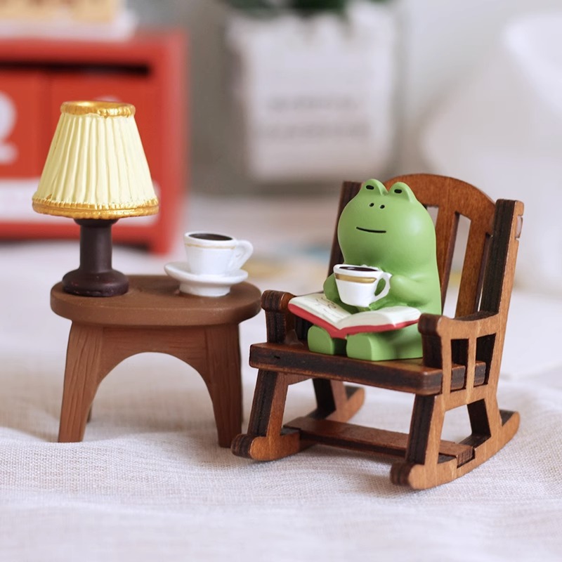 Office Furniture Brand - Niedliche Heilende Kleine Dekoration Süße Mini-Frosch-Harzfigur