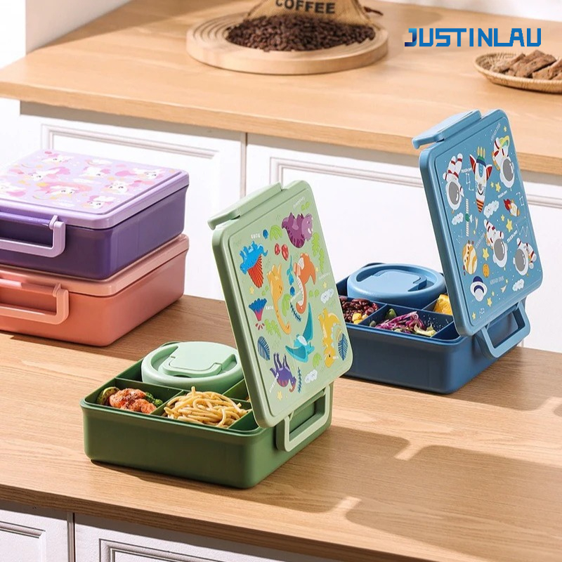 Office Furniture China - Lunchbox, Cartoon-Fruchtsalat, Bento-Box mit Geschirr für