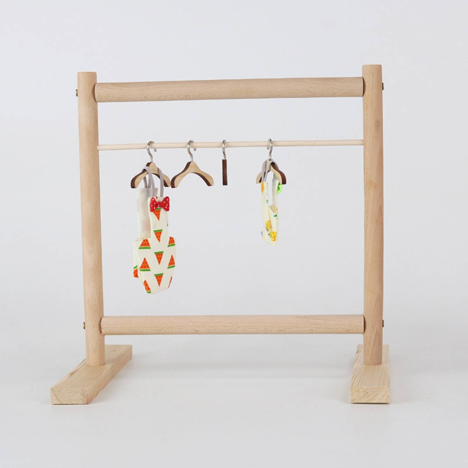Coat Rack Standing - Holz-Vogelkleiderständer Freistehender Holz-Garderobenständer Haushaltsorganizer mit Stabilem