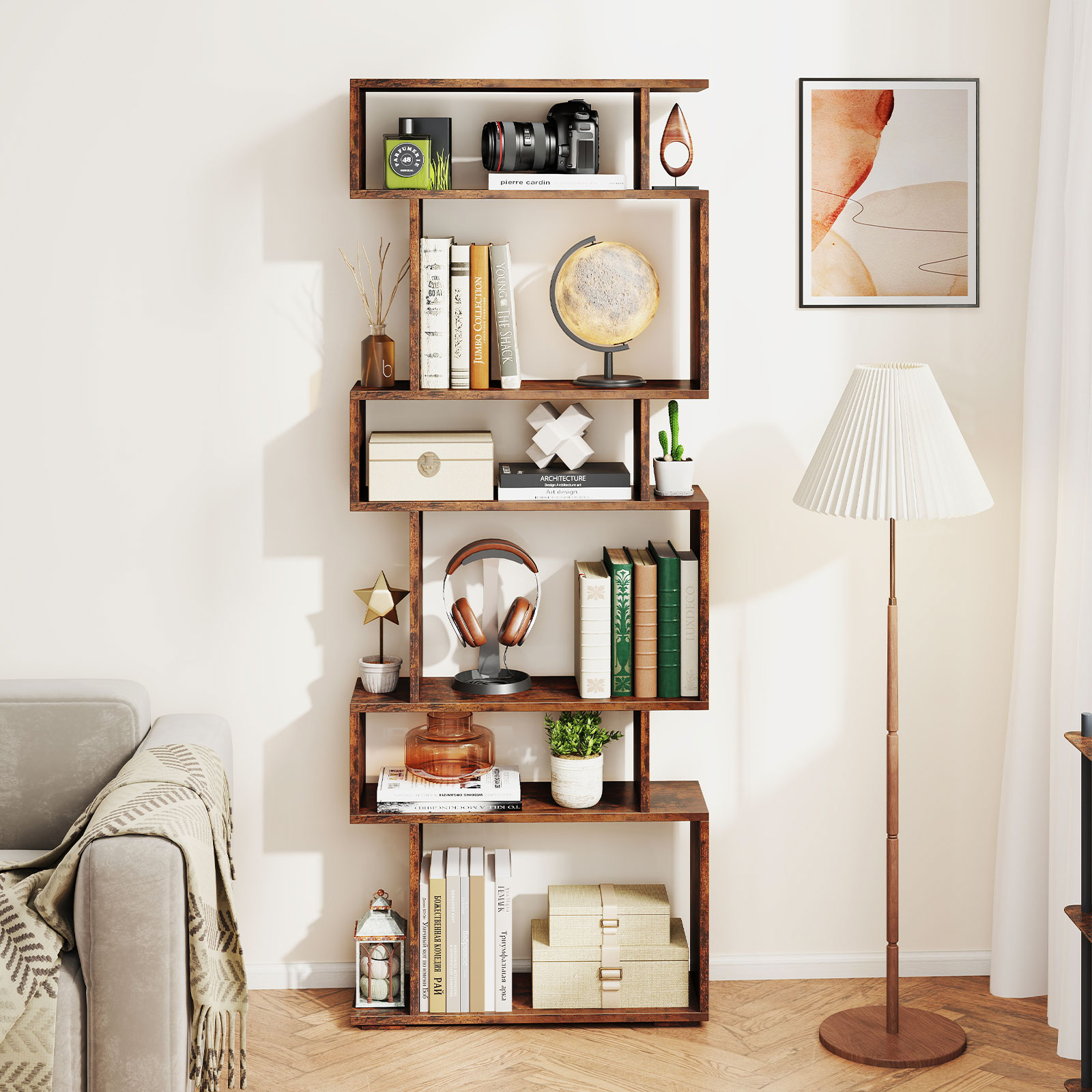 6-stufiges Aufbewahrungs-Büche – Bookshelf 5 Tier Bewertung und Preis