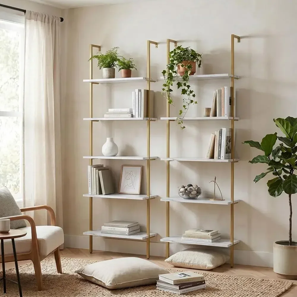 5-stöckiges Wandregal aus weiß – Bookshelf 5 Tier Bewertung und Preis