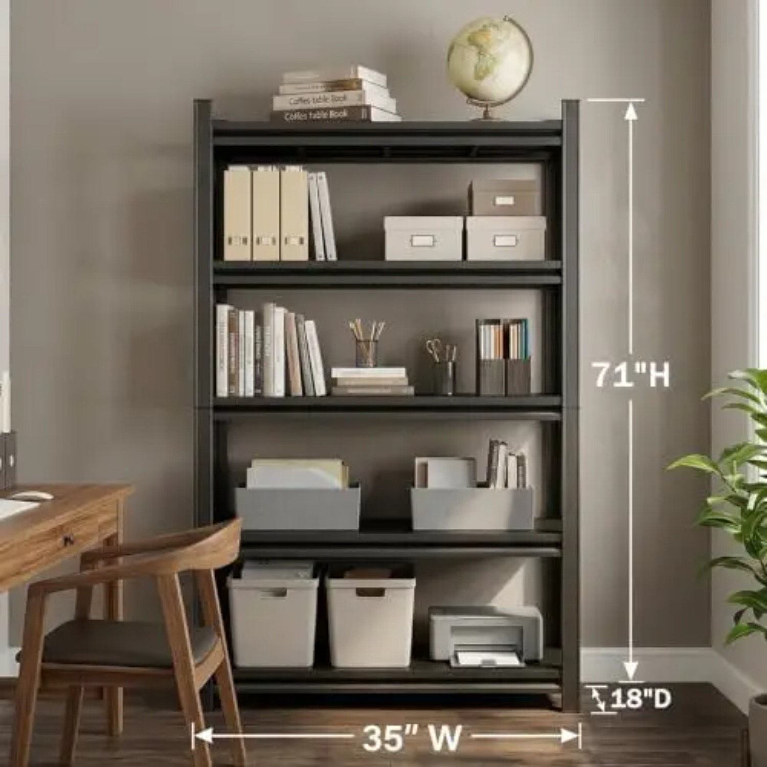 5-stöckiges Schwerlast-Bücherr – Bookshelf 5 Tier Bewertung und Preis