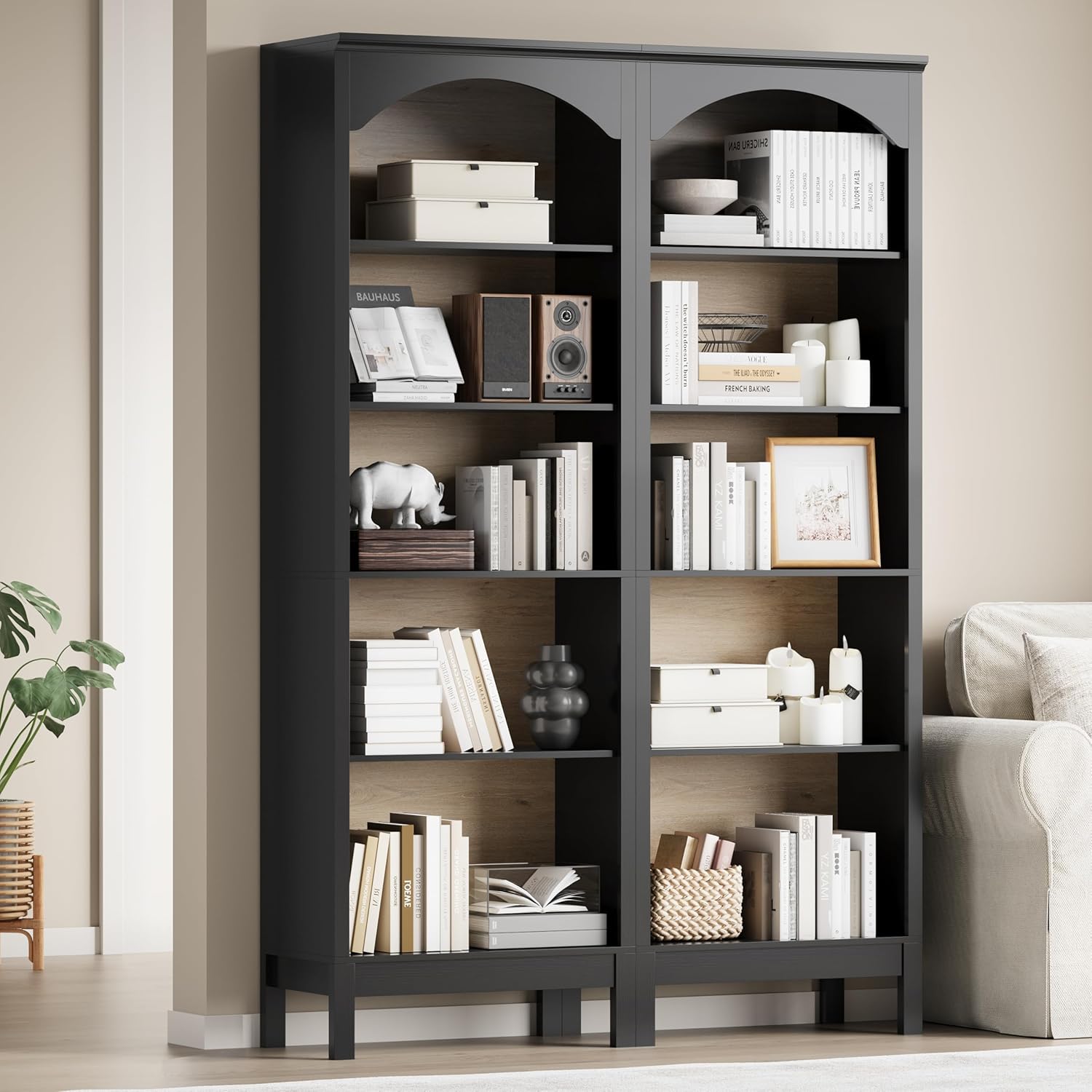 Bogenförmiges Bücherregal mit  – Bookshelf 5 Tier Bewertung und Preis