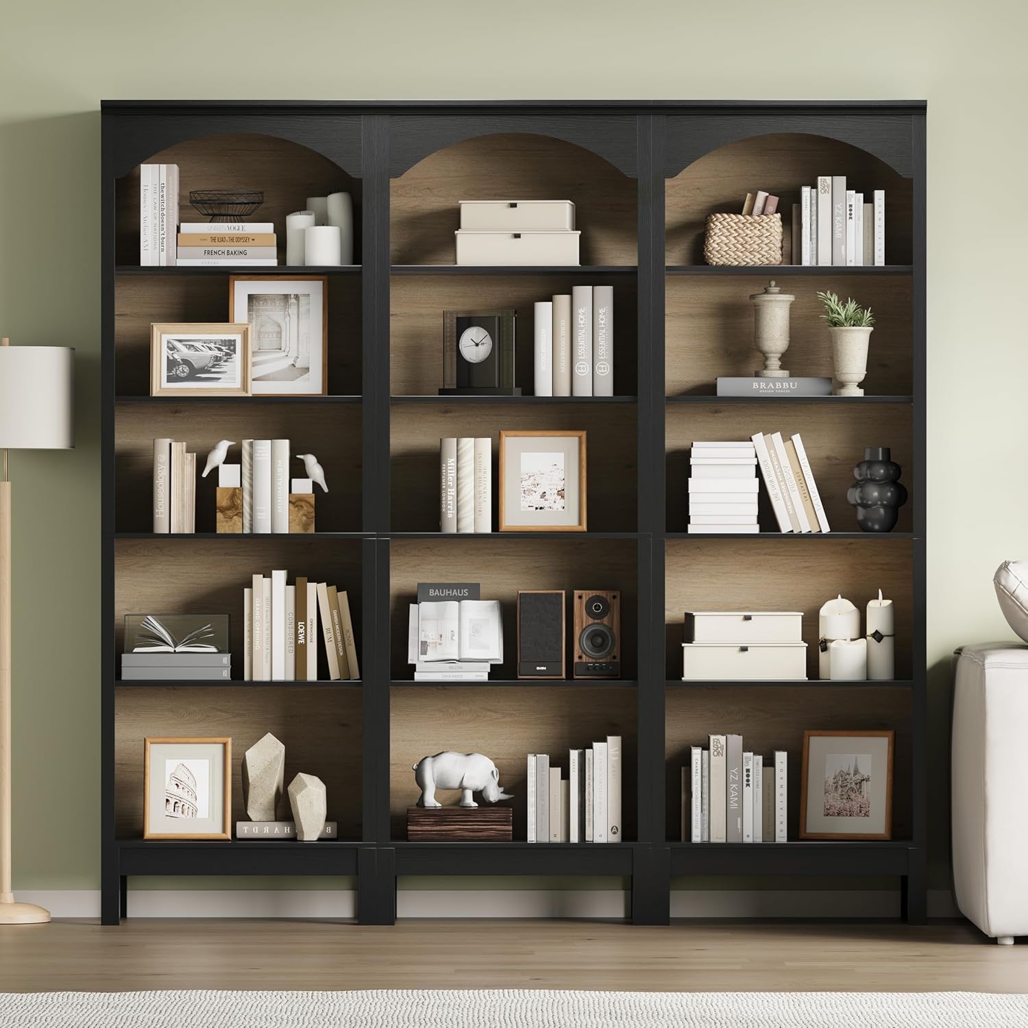 Bogenförmiges Bücherregal mit  – Bookshelf 5 Tier Bewertung und Preis