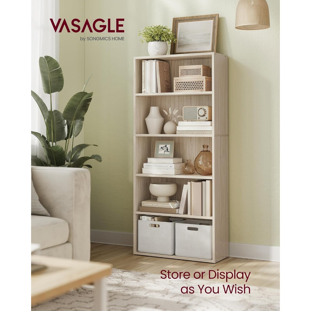VASAGLE CUSTOS Kollektion - Bü – Bookshelf 5 Tier Bewertung und Preis