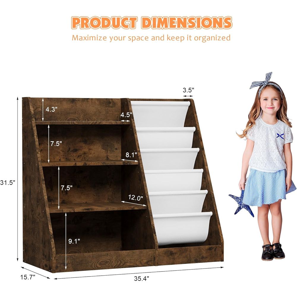 4-stöckiges Holz-Kinderbücherr – Bookshelf 5 Tier Bewertung und Preis